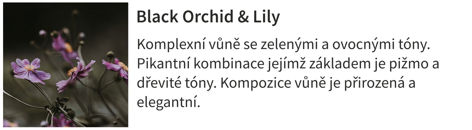 vôňa- black orchid & lily